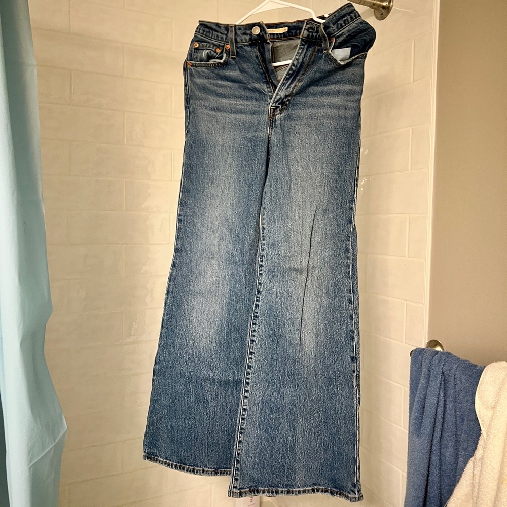 levi’s rib cage bell bottom jeans